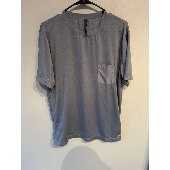 Vuori Feather Pocket Tee Mens Large Gray Short Sleeve Shirt - Picture 1 of 8